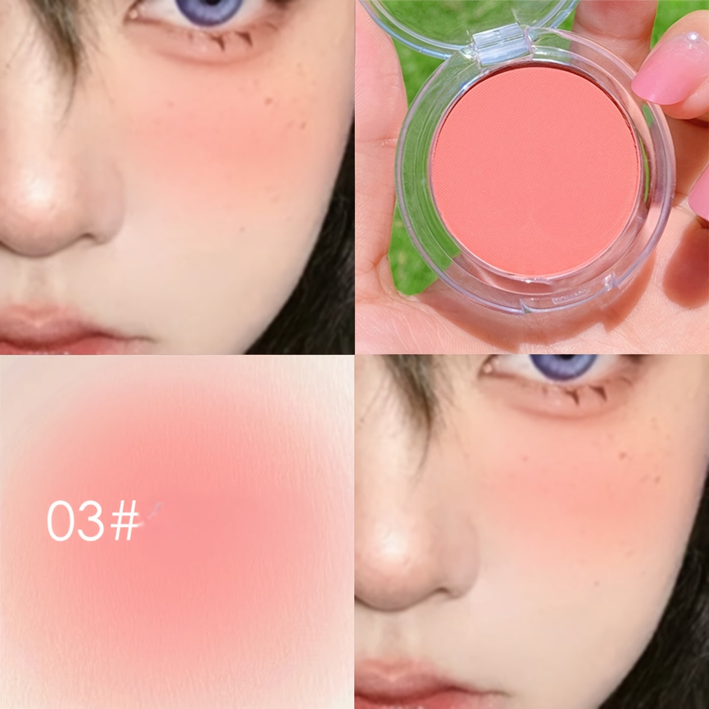 8 Shades Matte Blush Powder - Lightweight, Low Saturation, Buildable Coverage, Water-Resistant - Perfect for Valentine's Day & Birthday Gifts