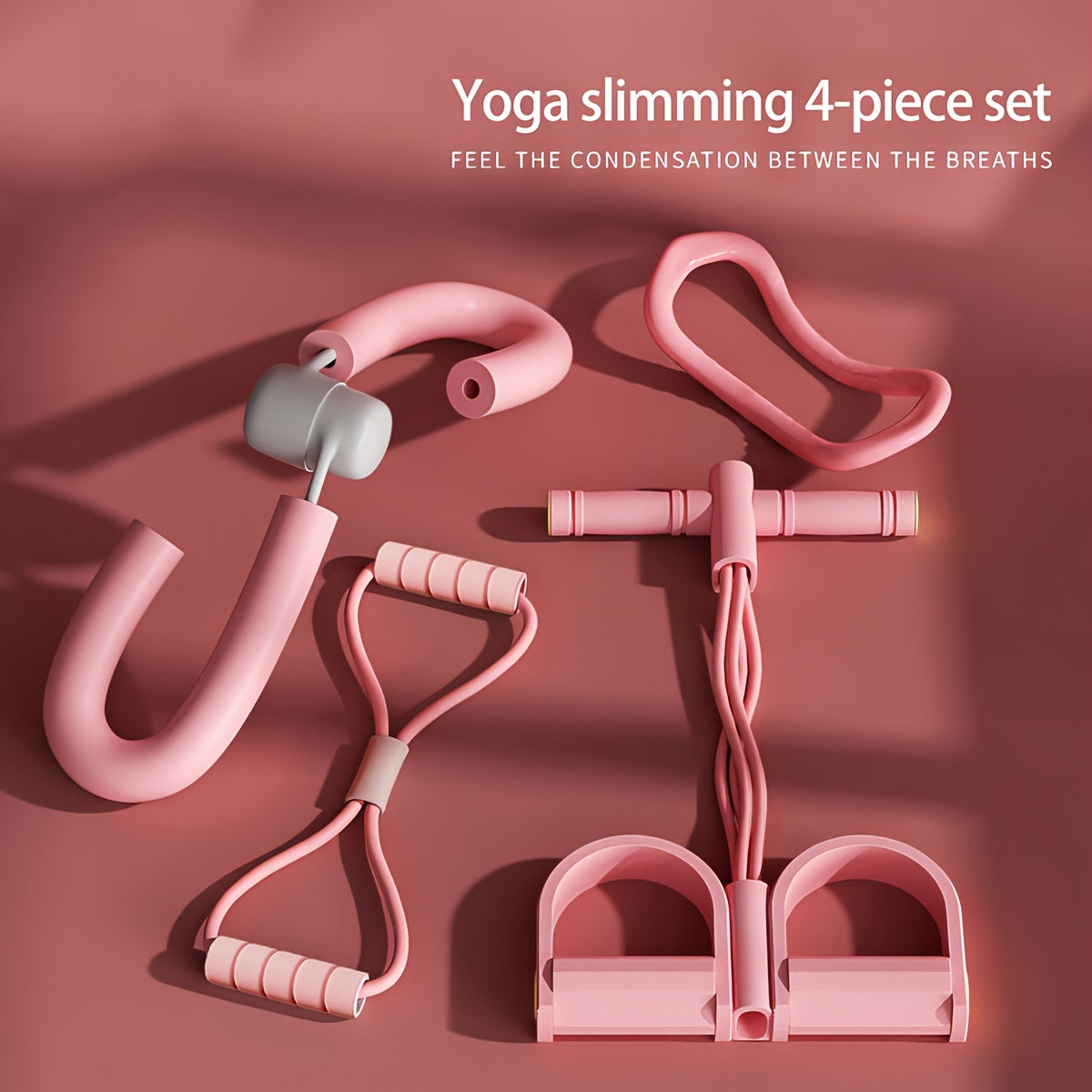 4pcs Fitness Set for Yoga & Home Workouts