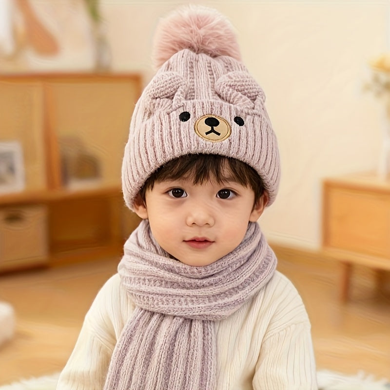 Unisex Winter Hat and Scarf Set