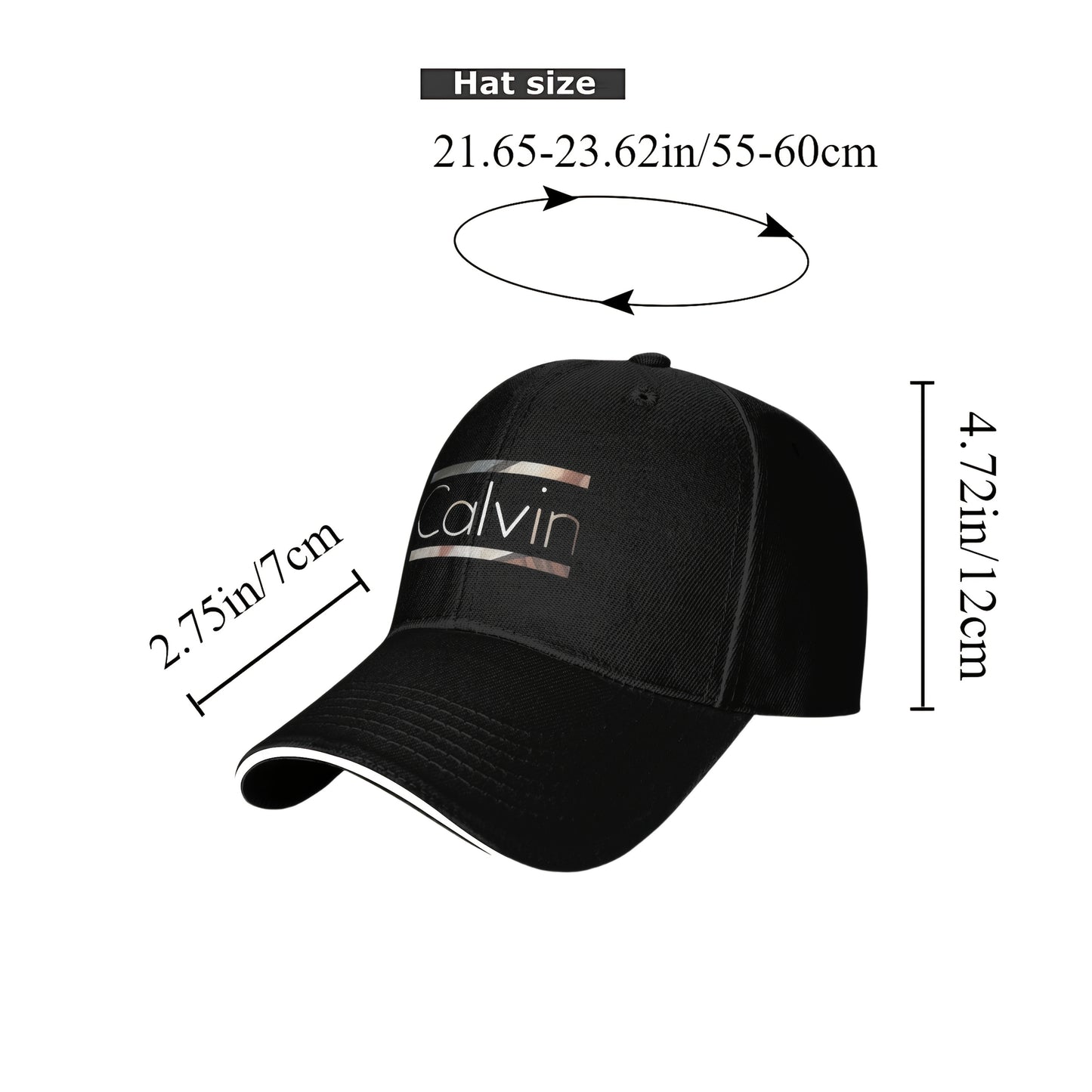 1pc Calvin Graphic Print Baseball Cap - Adjustable, Breathable Dad Hat for Men & Women, Perfect for Outdoor Activities & Casual Wear, Ideal Gift for Any Occasion, Outdoor Headwear | Stylish Baseball Cap | Mesh Back Hat