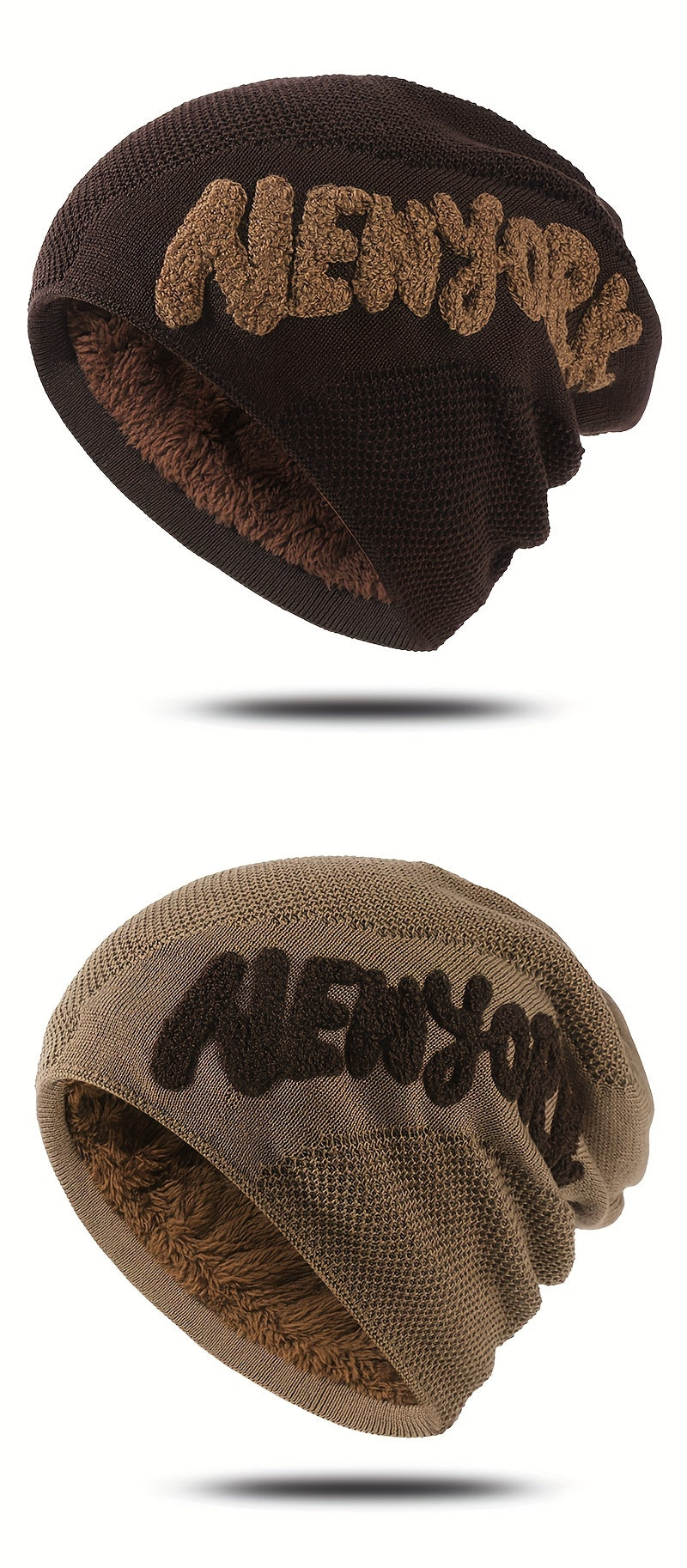 1pc Fashionable Ear Protection Windproof Knit Beanie Hat