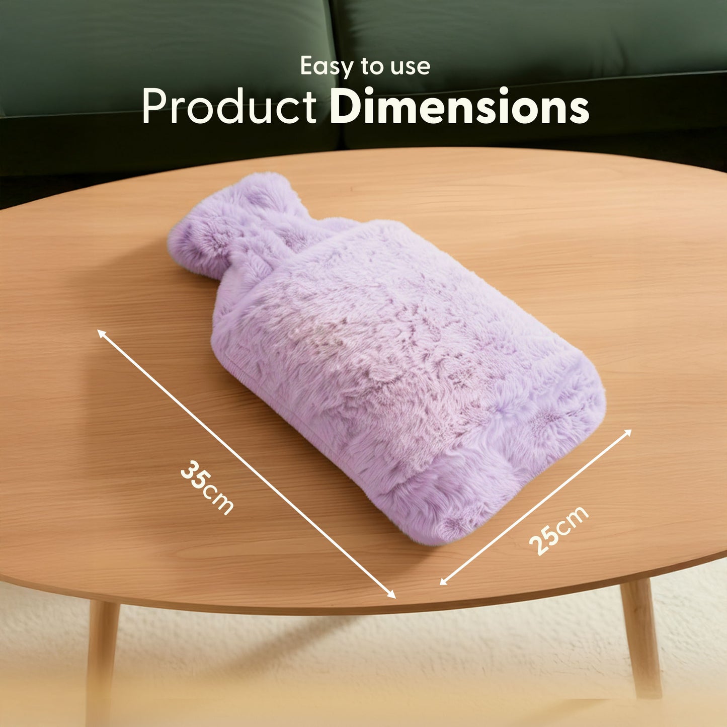 Cosy Hot Water Bottle with Plush Cover