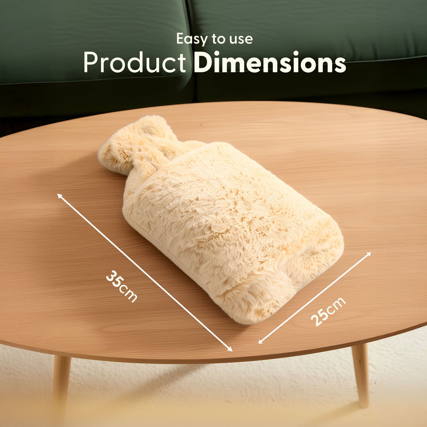 Cosy Hot Water Bottle with Plush Cover