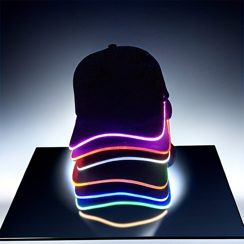1PC Quacky LED Illuminated Duckbill Sunshade Hat - Fashionable Baseball Caps with Outdoor Protection and Decoration - Ideal Gift for Bar, Party, and Holiday Celebrations