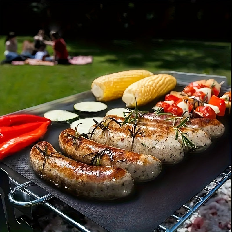 1/2pcs Durable Non-Stick Reusable Baking Mats - Perfect for Electric & Gas Ovens, Toasters, and Grills - Easy to Clean Kitchen Essentials for Outdoor BBQs & Cooking