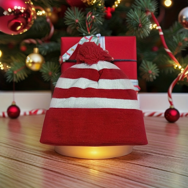 1pc Cartoon Jacquard Double-Layer Knitted Hat