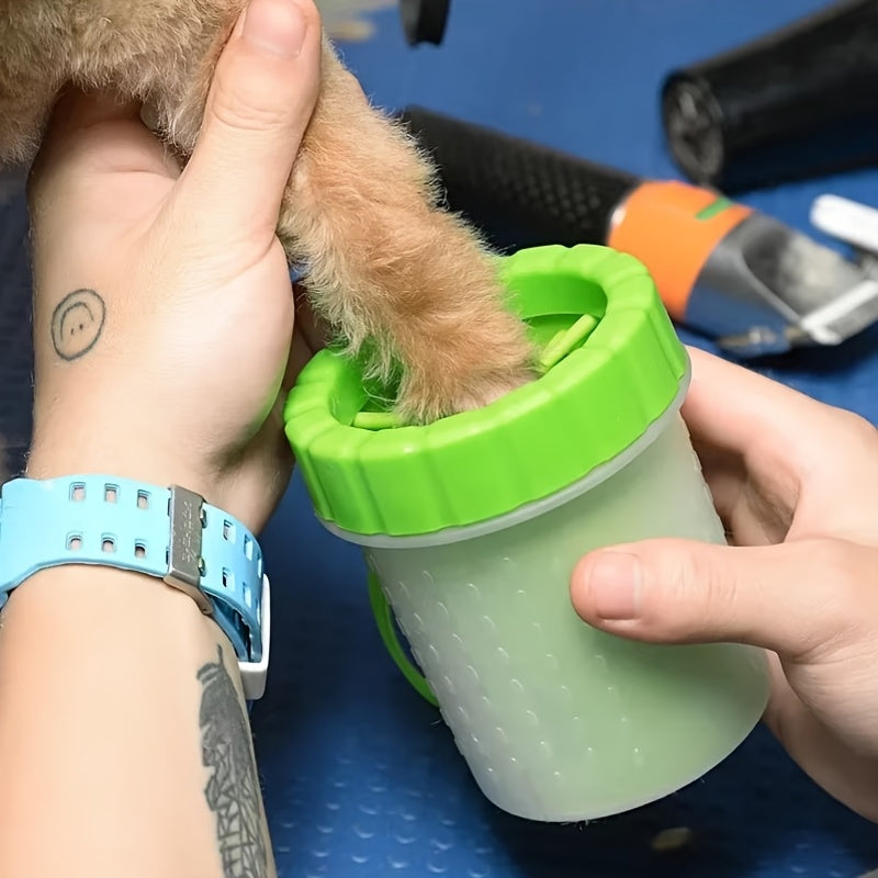 [Magic Pet Cleaner] Portable Automatic 1pc Silicone Pet Foot Washing Cup | Dog & Cat Paw Cleaner, Magic Beauty Cleaning Wipe-Free Brush for Dirty Paws, Travel-Friendly, Available in Blue, Pink, Green, Light Blue