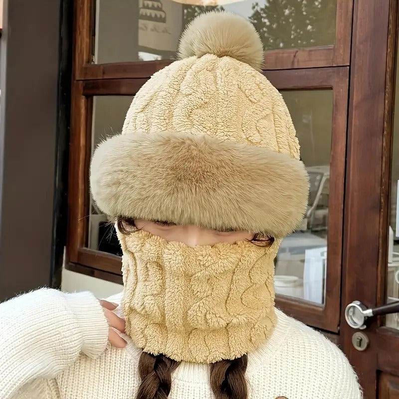 Winter Fleece-Lined Ear Warmer Hat