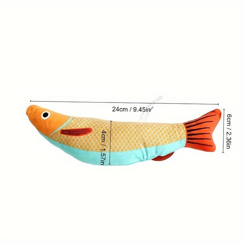 Crinkle Cat Fish Toy, Interactive Kicker, 1/2pcs Set