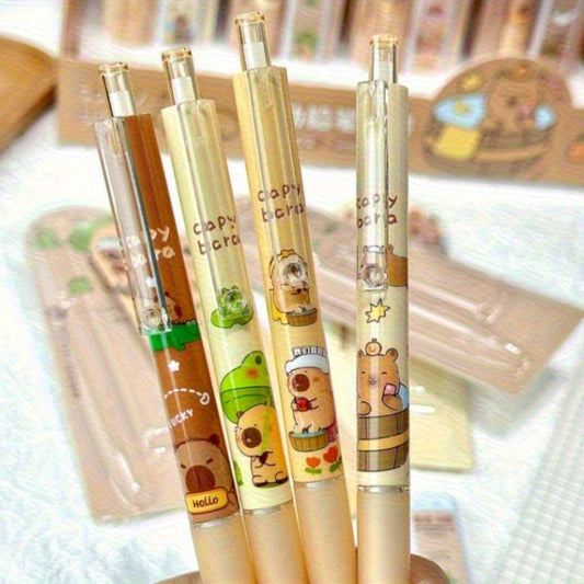 1pc Capybara Series High-Value Automatic Pencil Set, 0.5mm, Suitable for Office and School Stationery, School and Office Supplies, Back-to-School Essentials, Ideal Choice for Thanksgiving, Halloween, Christmas