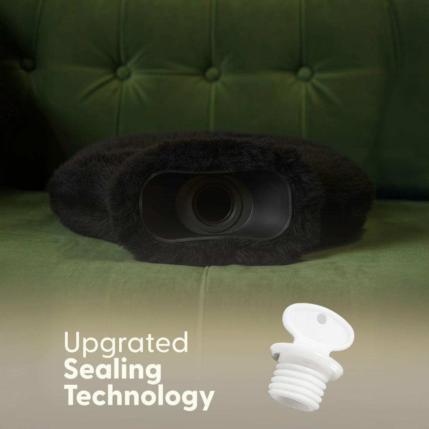 Cosy Hot Water Bottle with Plush Cover