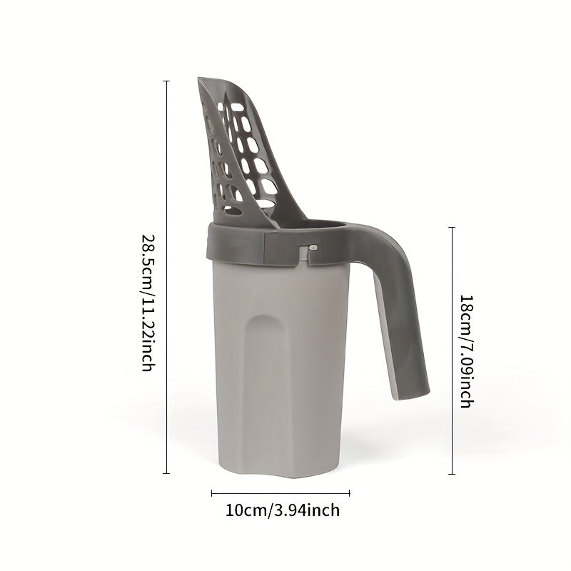 2-in-1 Cat Litter Scoop with Trash Can