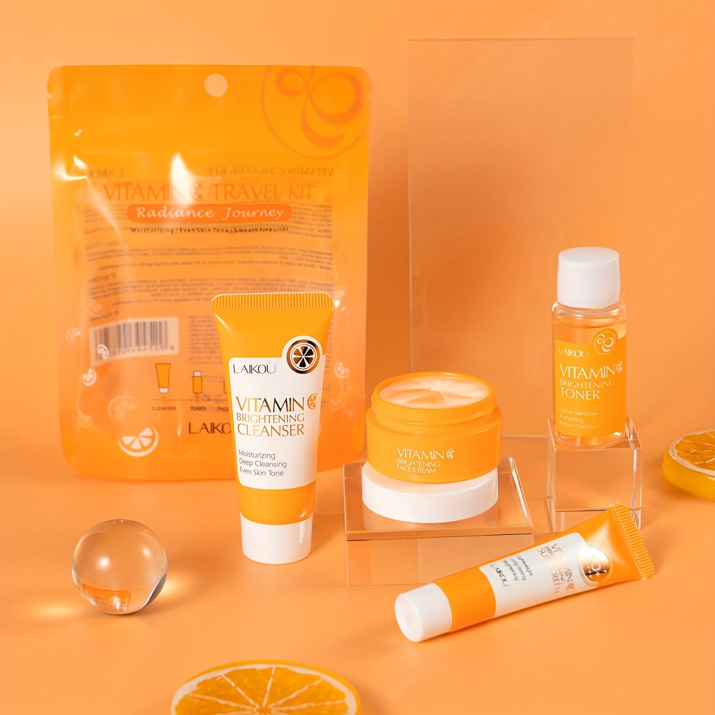 LAIKOU Vitamin C Skincare Set with Four Products