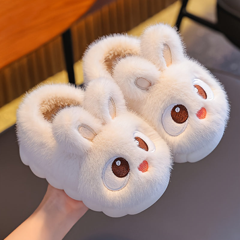 1 Pair Youngsters' Plush Bunny Slippers