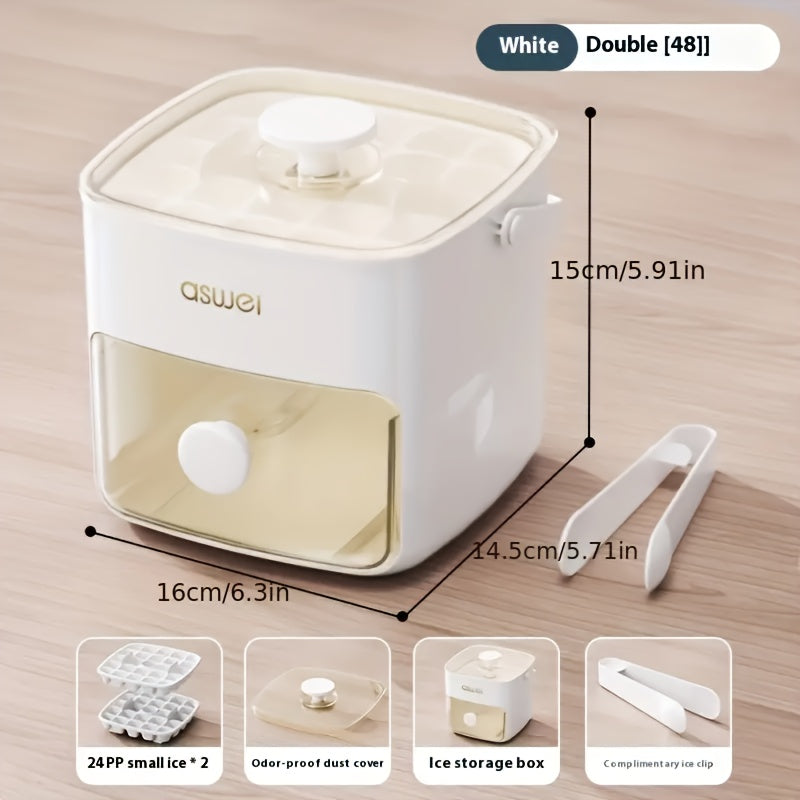 48-Cube Ice Maker with Easy-Press Lid