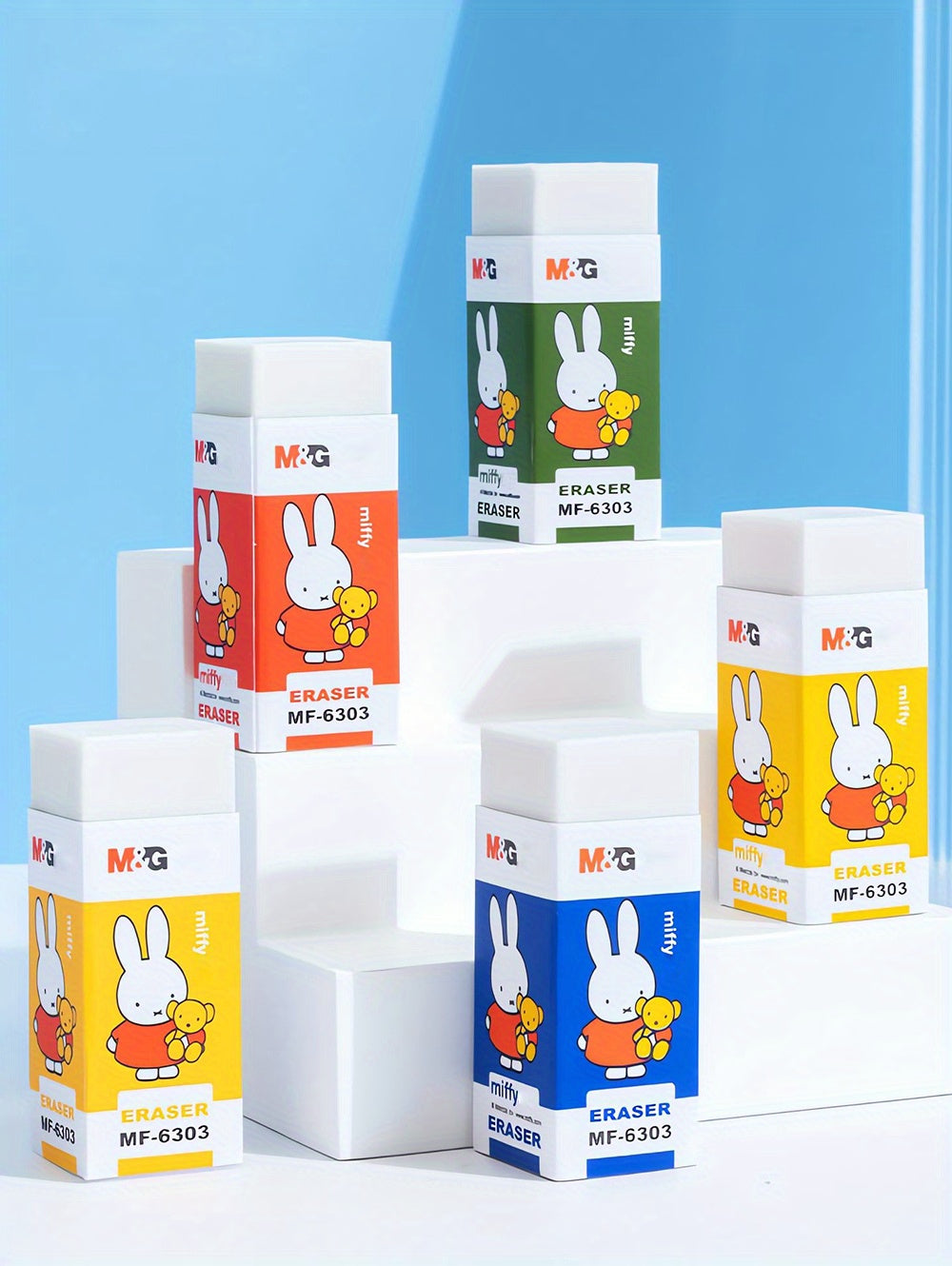 1pc Eraser for Exam and Drawing, Clean Erasing No Trace, Random Color, Student Stationery School Supplies by M&G
