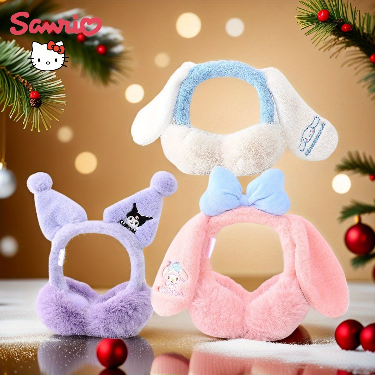 1pc Sanrio for kuromi & for My Melody 3D Thickened Ear Muffs