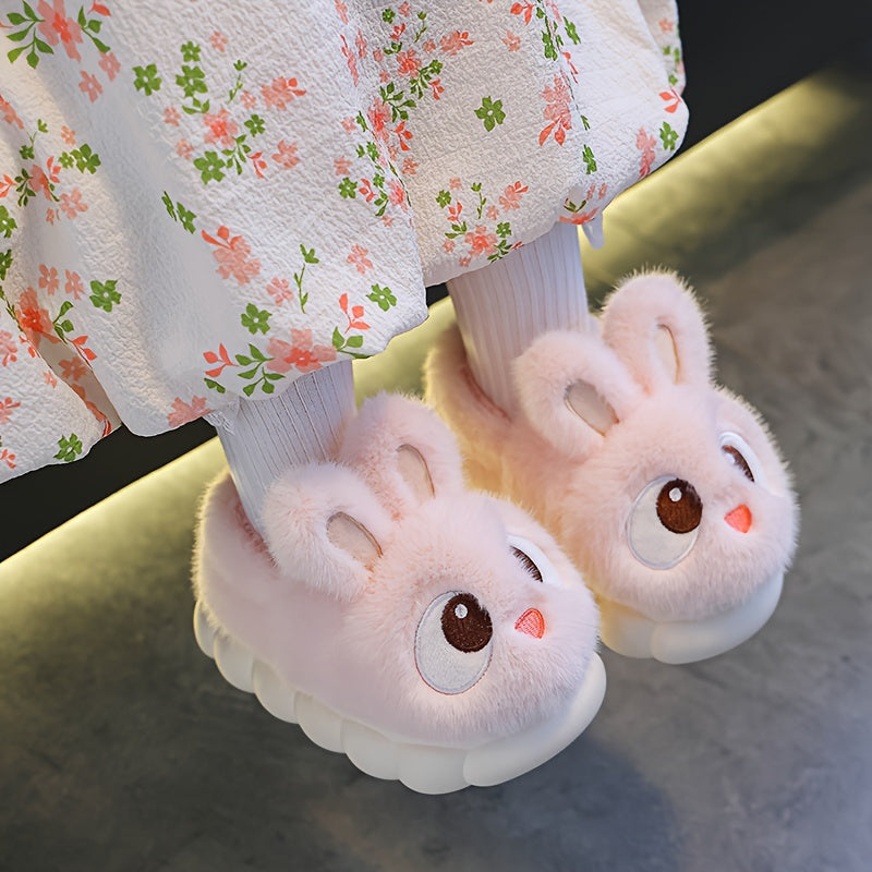 1 Pair Youngsters' Plush Bunny Slippers