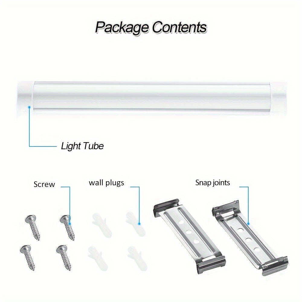 10-PACK 4-PACK 2-PACK 1-PACK 30.48cm 60.96cm 91.44cm 121.92cm 152.4cm LED Strip Lights Batten Tube Light Garage Workshop Ceiling Lamp Garage Ceiling Fixture