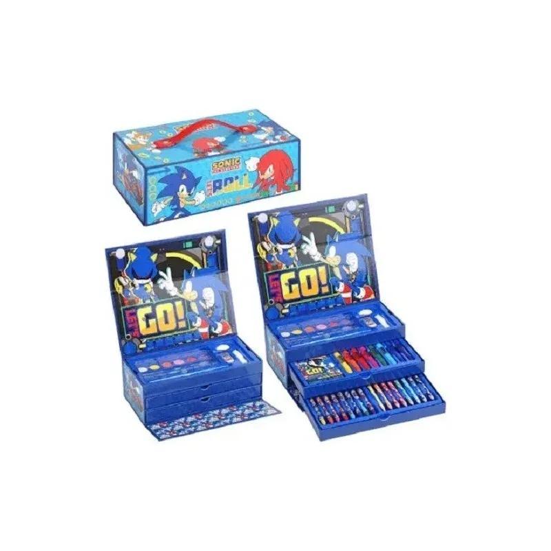 Kids 52pcs Cartoon Pencil Case Set