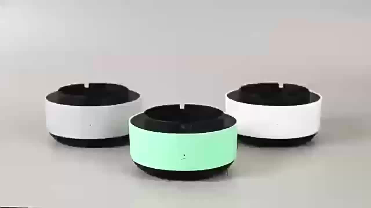 Upgraded Version of Air Purifying Ashtray, Household Smart Smoke Removal for Second-Hand Smoke, Car, Living Room, Office Smoke Artifact, Easy to Carry, Use, Convenient, Use AA Batteries to Power It, Without Batteries, 5 Impor