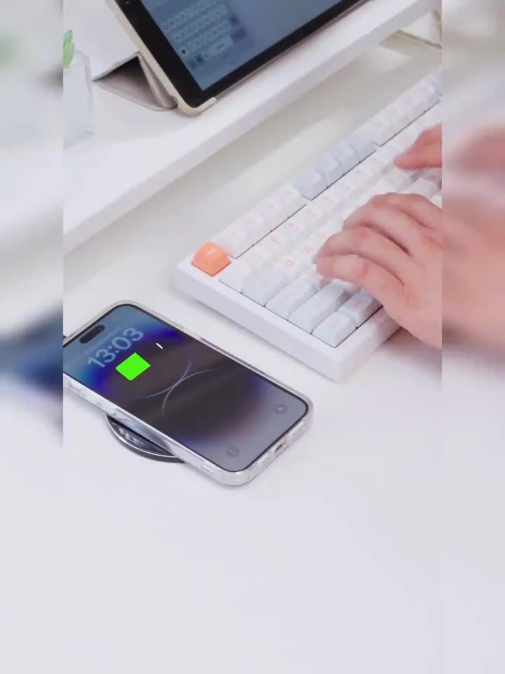 Fast Wireless Charger ALDNOAH Fast Wireless Charger | 15W, USB Type-C Charging Pad, Compatible with iPhone 16 15 14 13 12 Pro Max Mini 11 XS XR X 8 Plus Airpods 4 3 2, Samsung Galaxy S24/S23/S23 Ultra/S22/S22+/S22 Ultra/S21