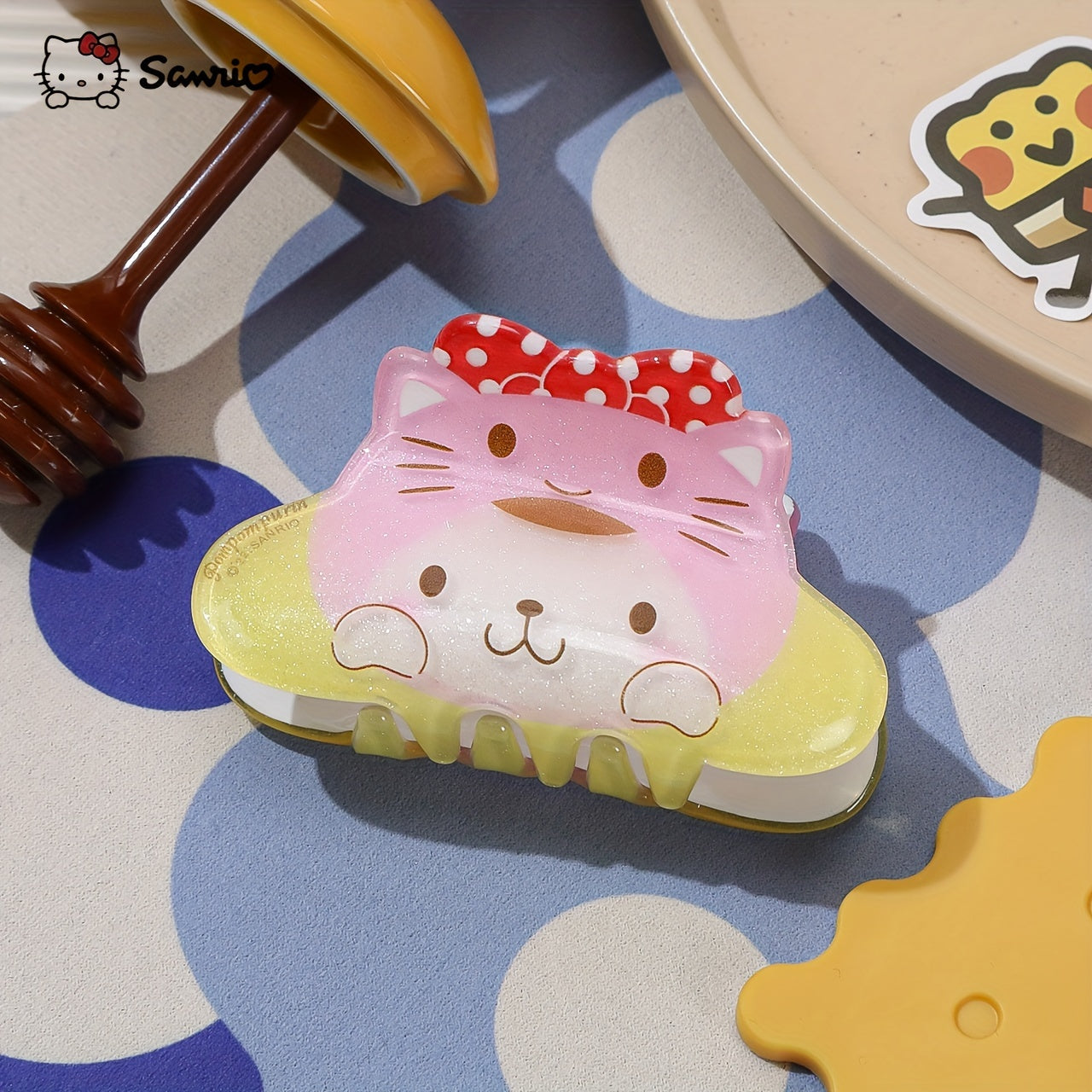 6pcs Sanrio's Hello Kitty and Friends 3D Hair Clip - Cute Cat, Dark Beauty, Melody Design - Acrylic Hair Clip Suitable for Birthday Gifts, Family, Friends, and Classmates, Cute Hair Accessories