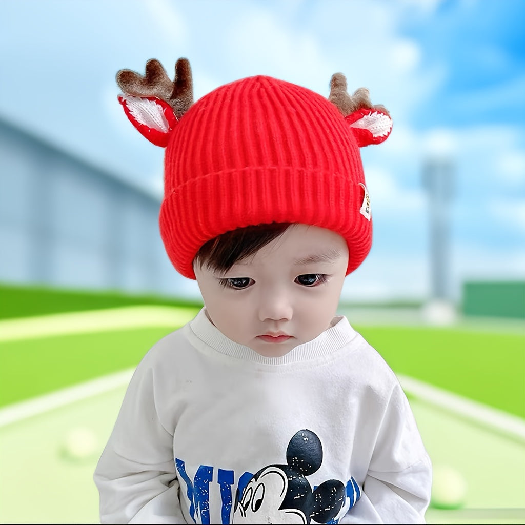 1pc Antler Cute Baby Ear Protection Hat