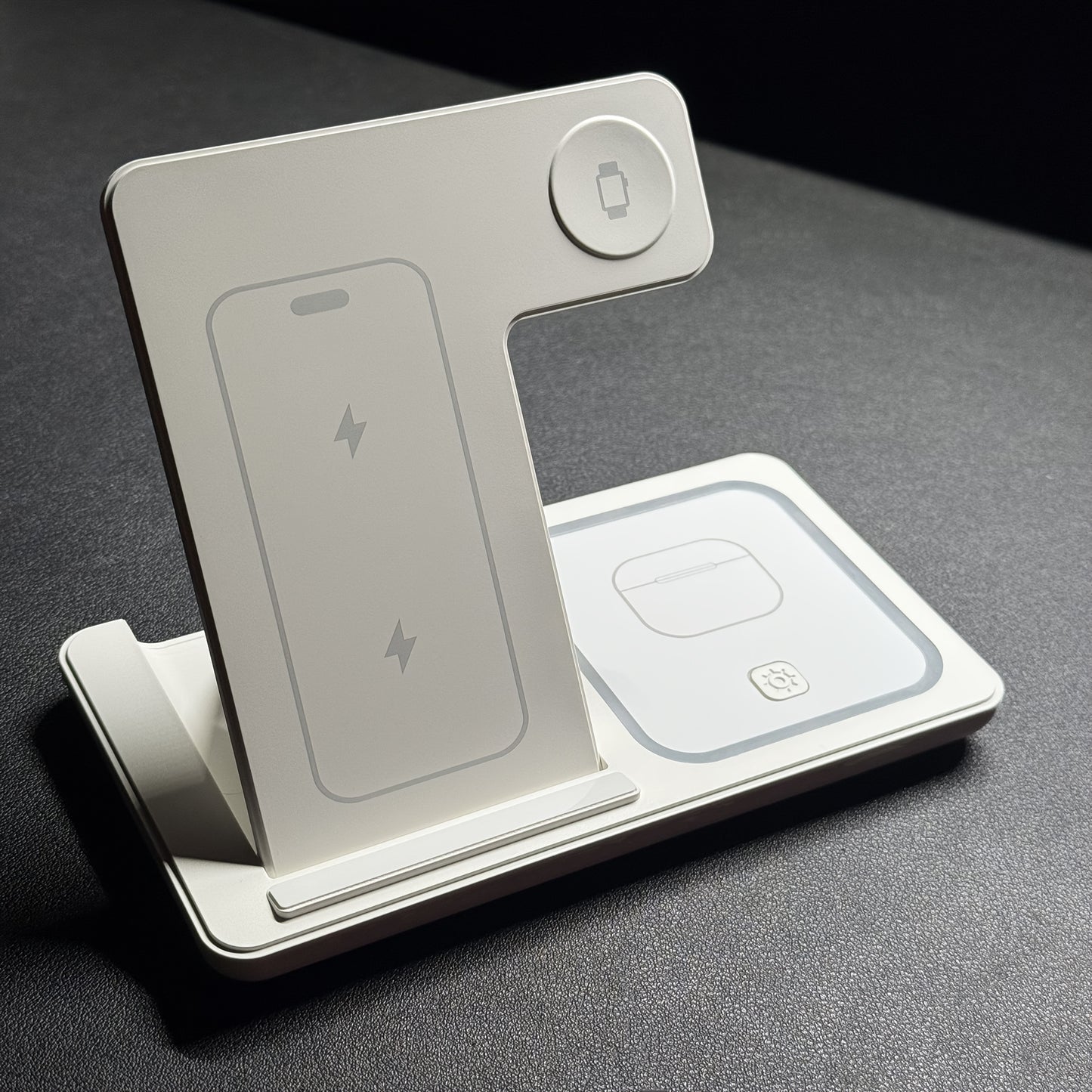 [Wireless Charging] Wireless Portable Magnetic Charging Station | 3-in-1 Charging Station | for iPhone 16 15 14 13 12 11 X Pro Max and Apple Watch and AirPods 4 3 Pro | Wireless Charging | for travel and gifting