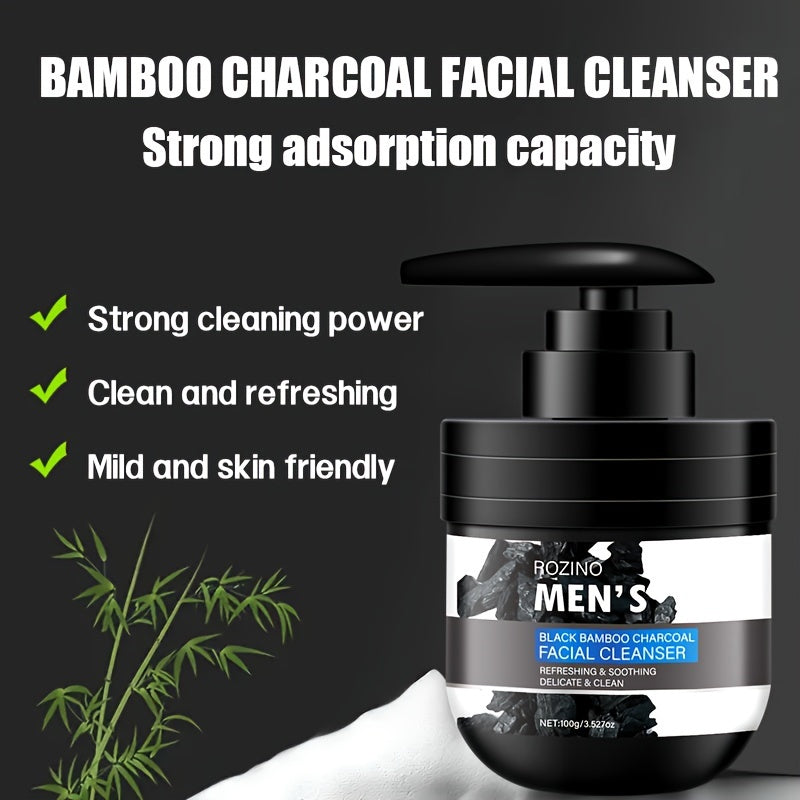 Men’s Charcoal Cleanser, Volcanic Mud, Deep Clean