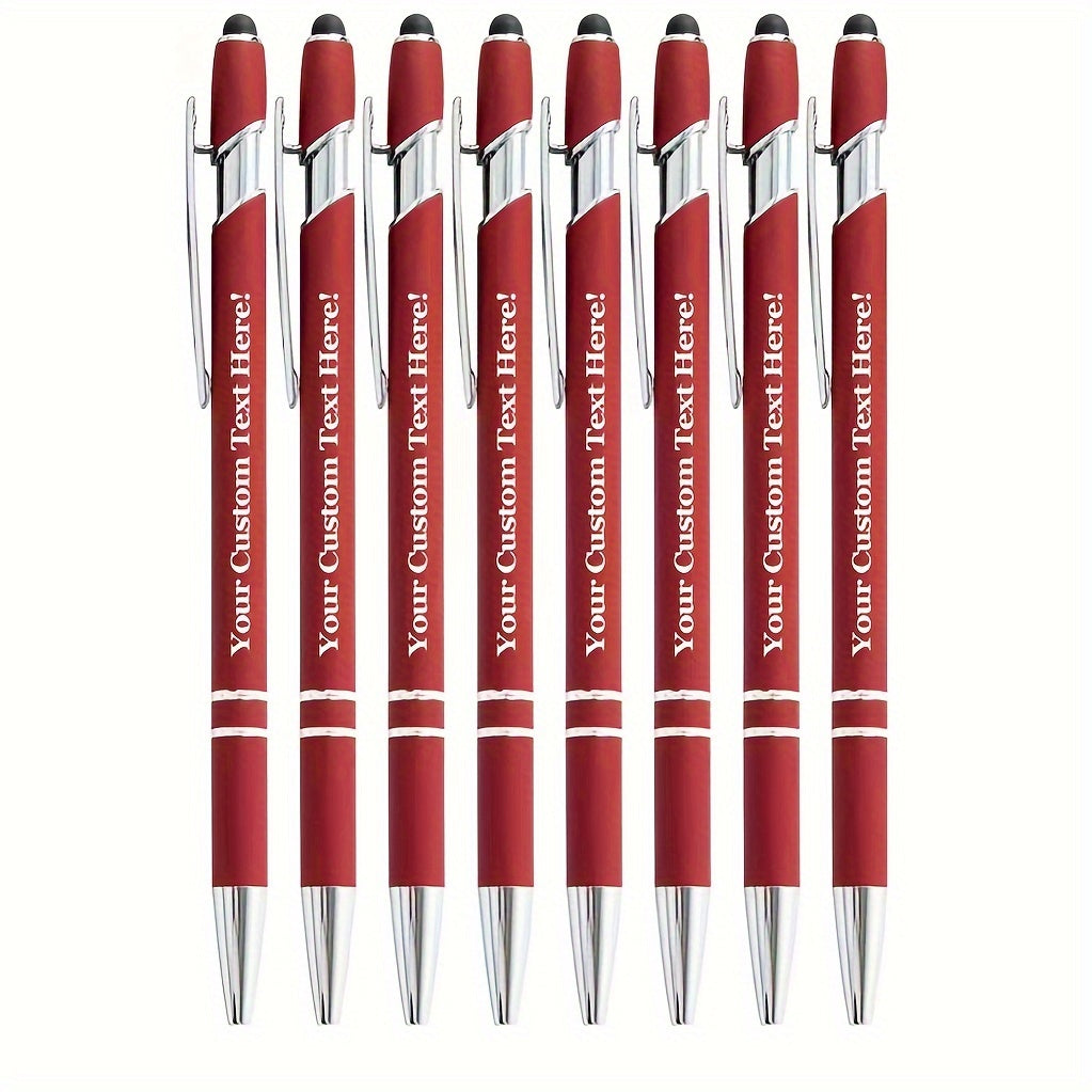 8pcs/16pcs/24pcs Round Metal Retractable Ballpoint Pen Set | Smooth Writing Experience, Medium Tip, Suitable for Office, School, Diary and Art Projects, with Personalized Touch
