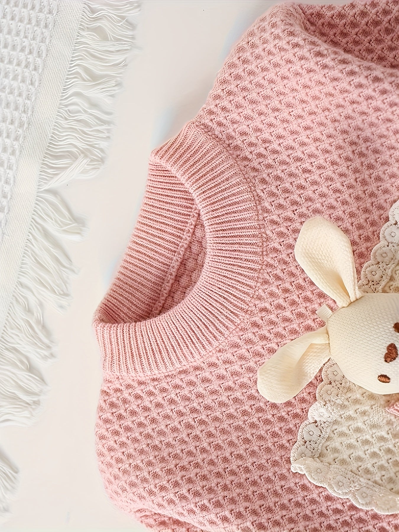 Girls' Cute Knit Set, Suitable for Ages 3-7