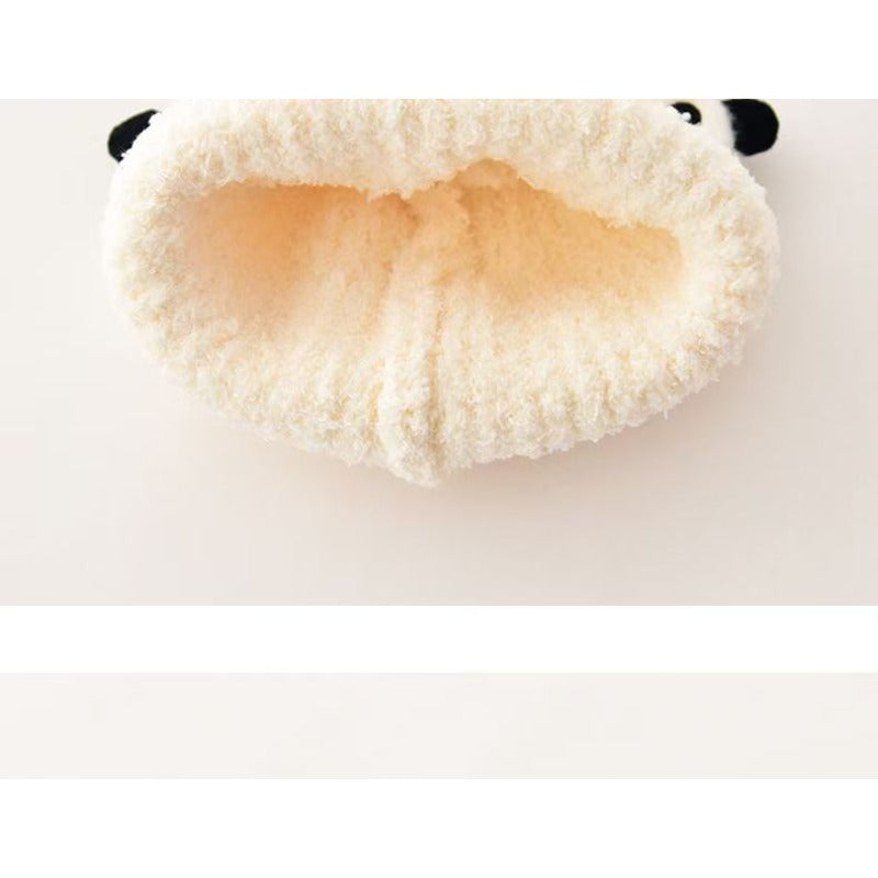 1pc & Winter Ear Warmer with Panda Ears & Pom-Pom-like Patches