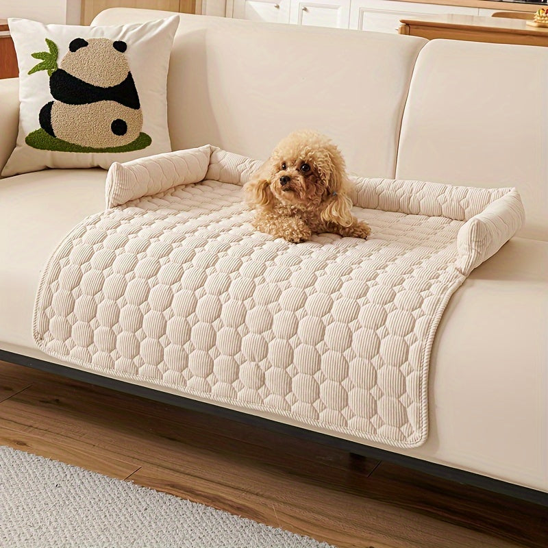 Luxurious Plush Pet Bed – Non-Slip, Scratch-Resistant Comfort
