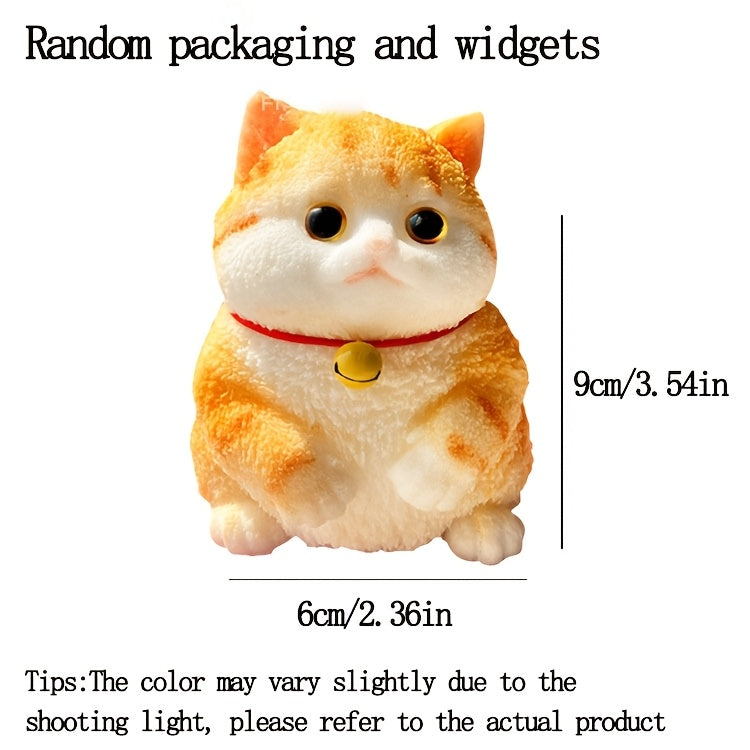 3.54x2.36inch/9x6cm Squishy toy is super cute, take a bite of a chubby big cat, squeeze and shape it with high beauty value. It is a handmade makeup simulation ornament and squeezing toy