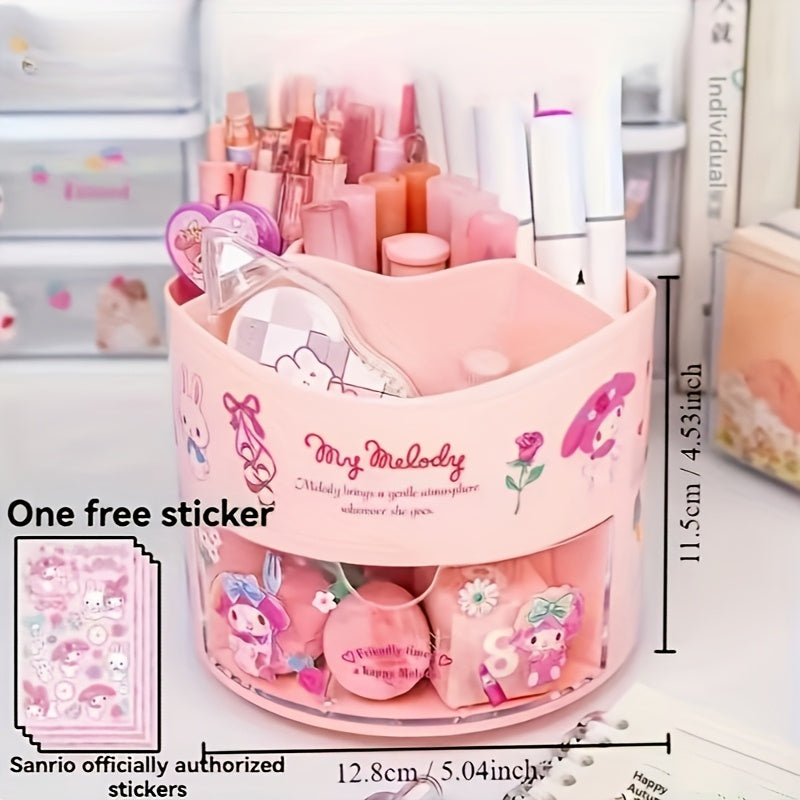 Cute Sanrio Kuromi & Melody Desk Organizer