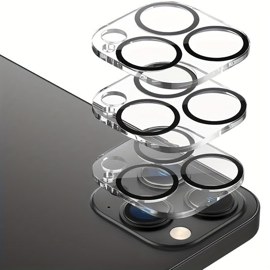 [Tempered Glass Screen Protector] 3pcs Full Cover Back Tempered Glass Screen Rear Camera Lens Protector for iPhone 11 12 13 14 15 16 Pro Max Popular