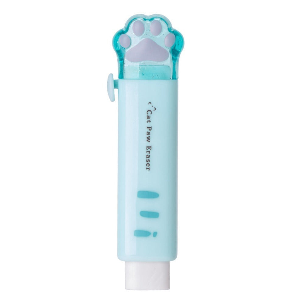 4pcs Cute Erasers, Retractable Eraser Kawaii Cat Paw Erasers for people,Rubber Push-Pull Eraser for Writing,Drawing Aesthetic Erasers for Office Supplies