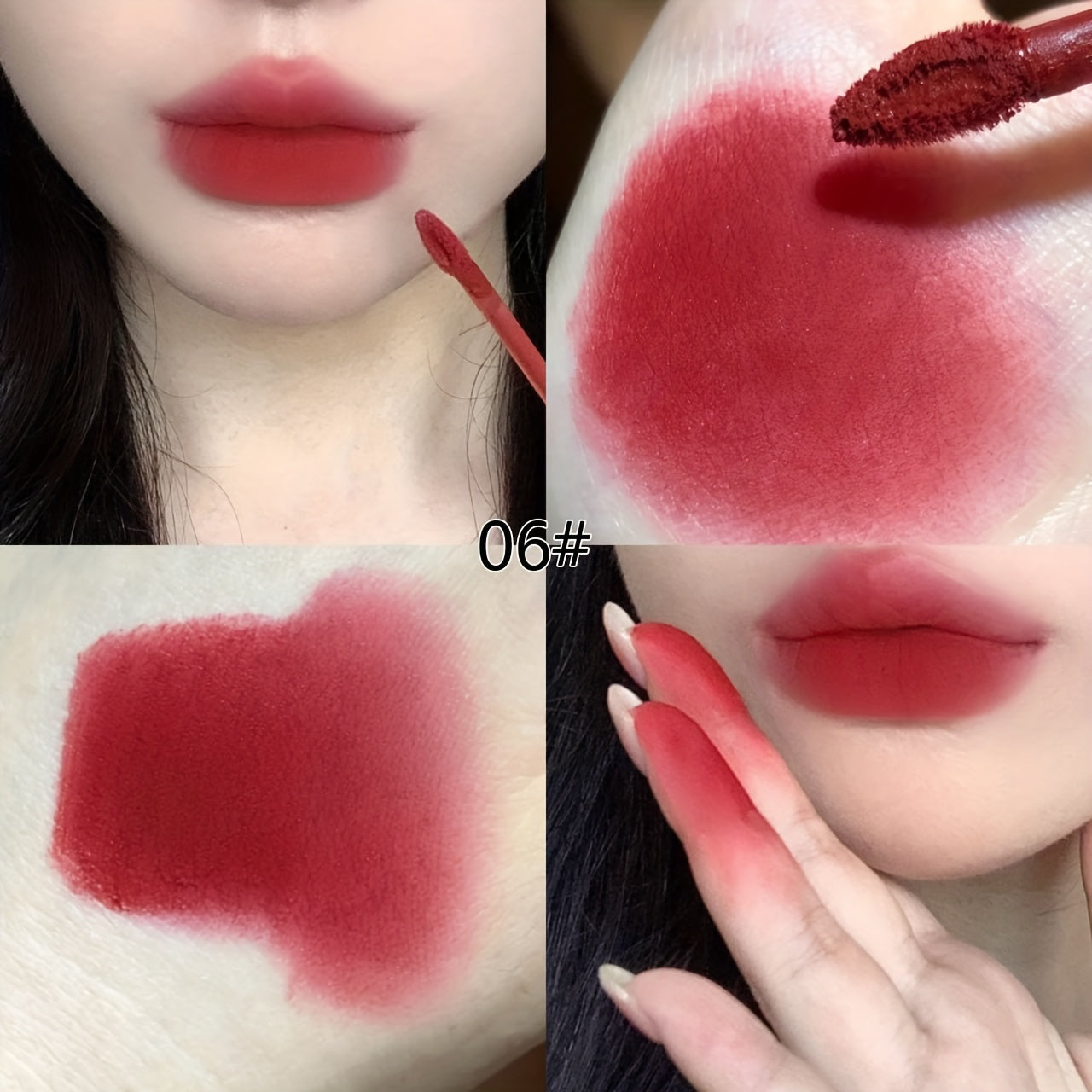 Fluffy Lip Mousse Matte Matte Lip Gloss that Won't Fade or Stick to the Cup, Enhances the Look of the Lips, Lightweight Airy Lip Gloss that Won't Dry Out