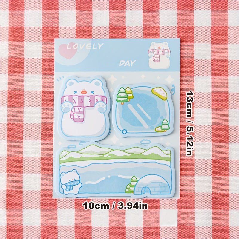 60pcs Cute Bunny Sticky Notes - Adorable Memo Pads for Students, School Supplies & Office Essentials