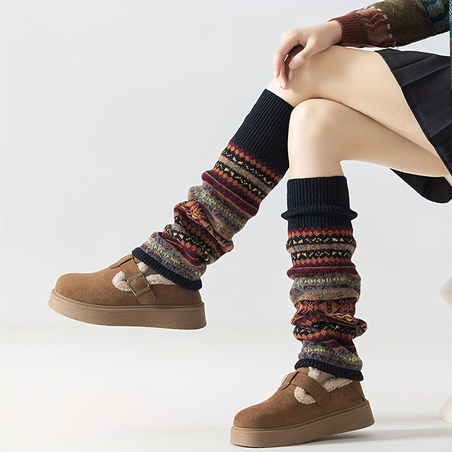 1/2 Pair Women's Bohemian Leg Warmers
