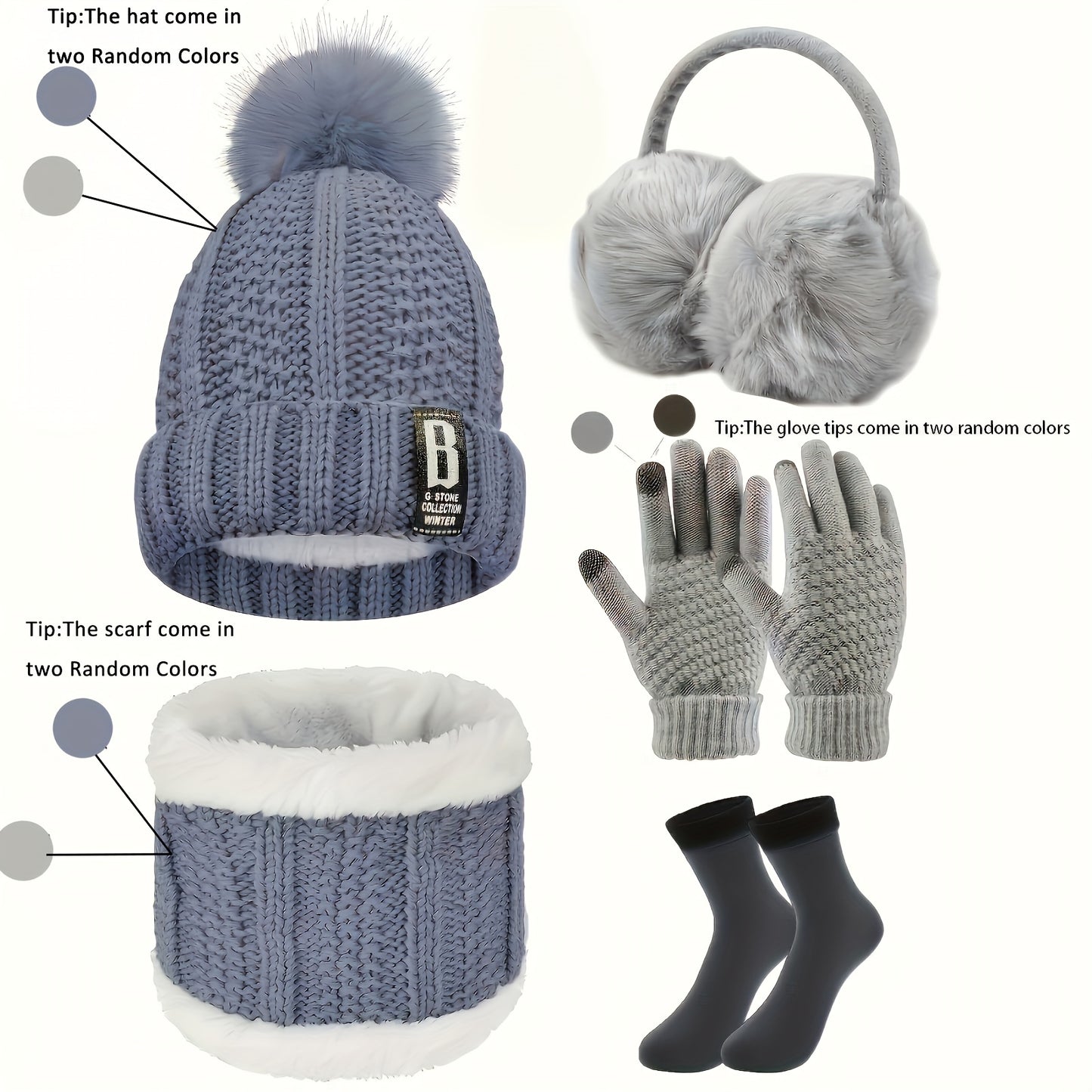 5pcs Winter Outdoor Sports Equipment Set