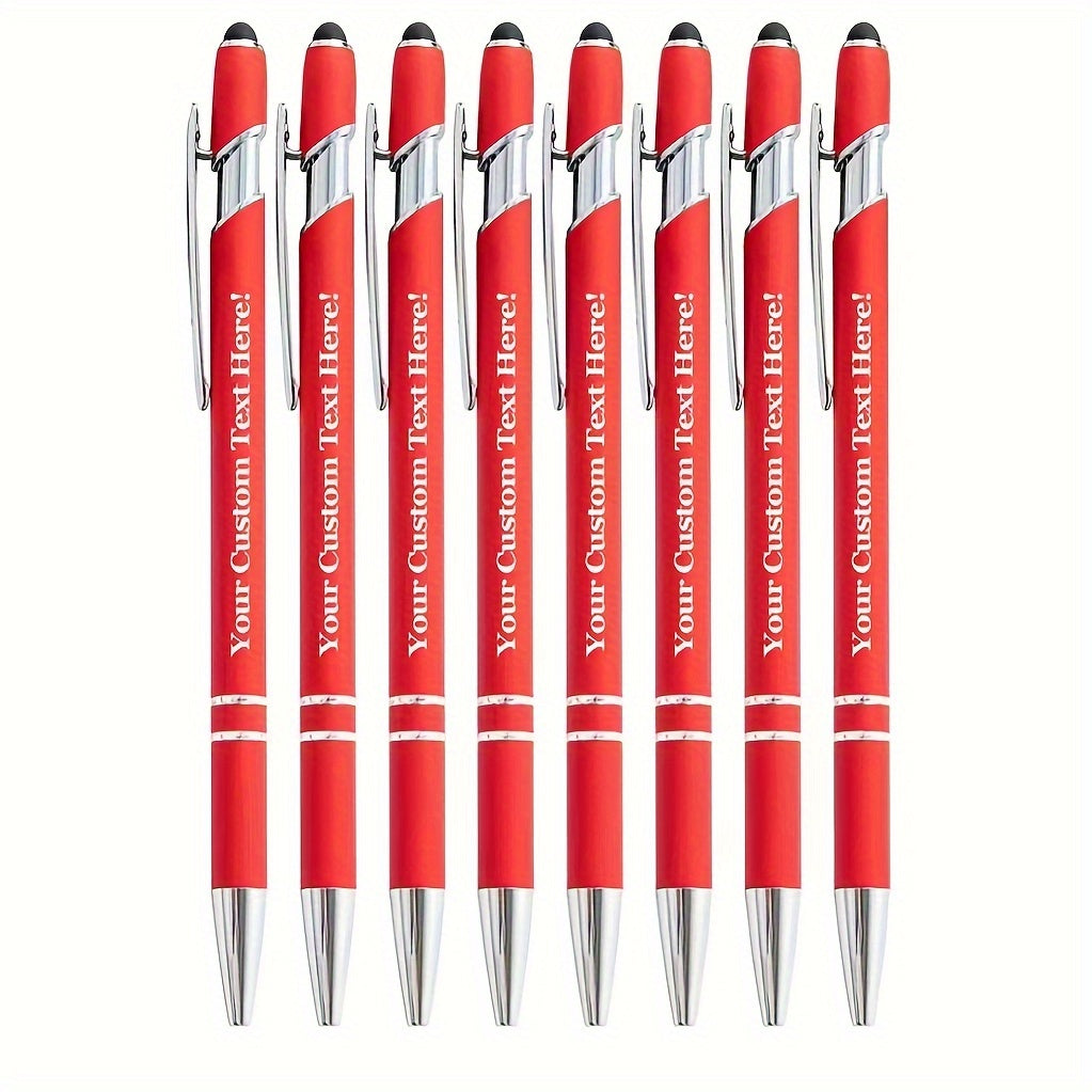8pcs/16pcs/24pcs Round Metal Retractable Ballpoint Pen Set | Smooth Writing Experience, Medium Tip, Suitable for Office, School, Diary and Art Projects, with Personalized Touch