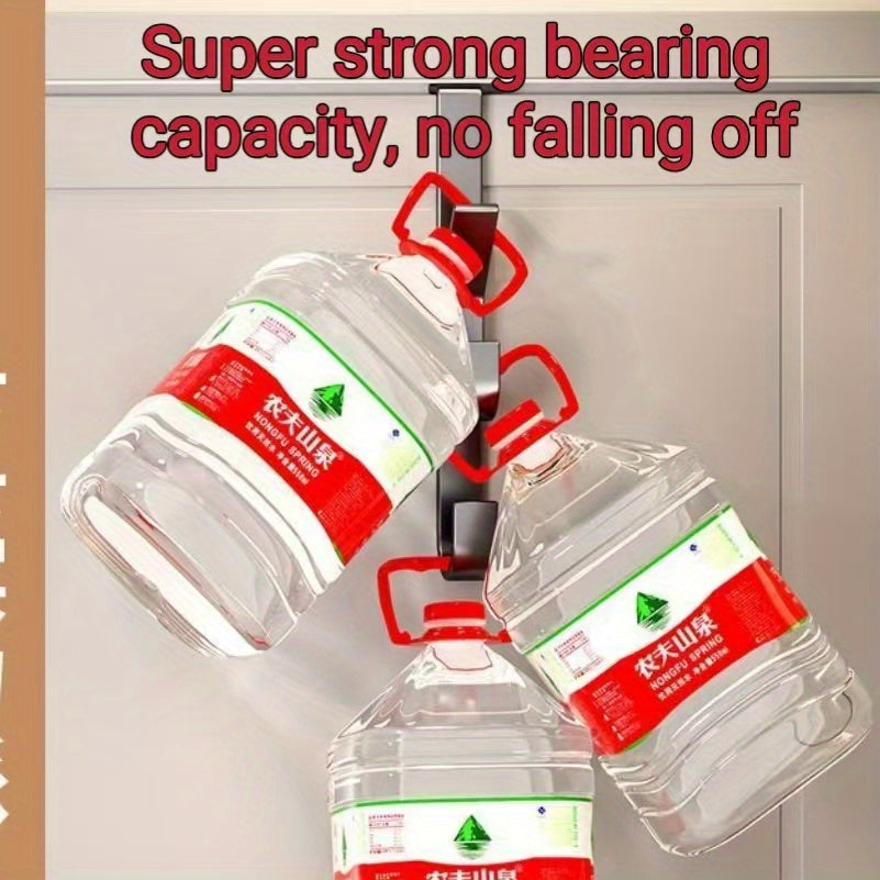 Stainless Steel Hooks Space-Saving Stainless Steel Over-the-Door Hooks.