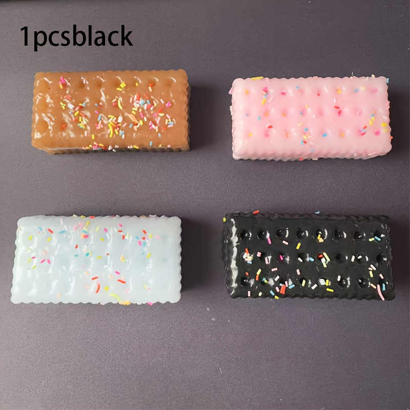 Soft & Squishy Taba Tart Toy - Black & White Sandwich Cookie Design, Ideal Christmas/Easter Gift, Perfect for Office & Holiday Treats, Large & Thick, Playful Gift Idea, Holiday Gift Idea|Playful Gift Item|Soft Texture