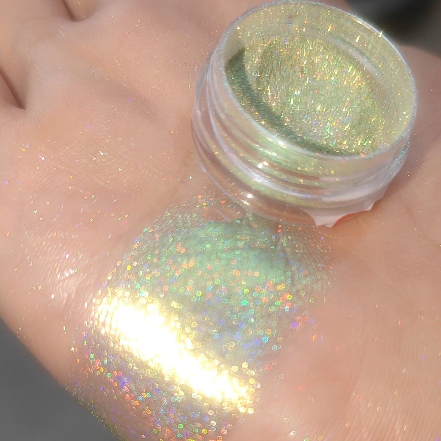 High Pigmented Chameleon Eyeshadow Powder, Holographic Radiant Sparkle Shine Glitter Chameleon Monochrome Powder, DIY Eyeshadow Party Makeup Gifts For Girls/Girlfriend/Mom/Women For Music Festival