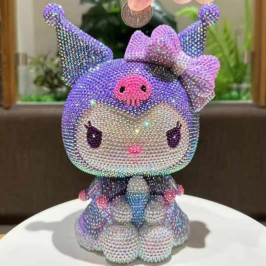 [Diamond Studded] DIY Diamond Studded Cute Cartoon Cat Coin Bank .