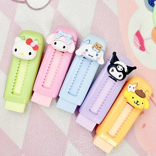 Sanrio 5pcs Character Eraser Set