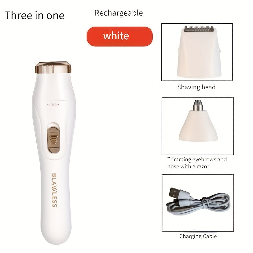 3-in-1 Women's Hair Removal Kit – Rechargeable, Multifunctional