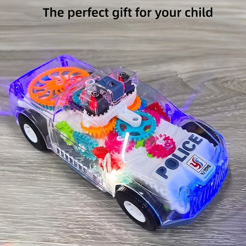 Multi-Functional Toy Car Bus with Flashing Lights & Moving Part